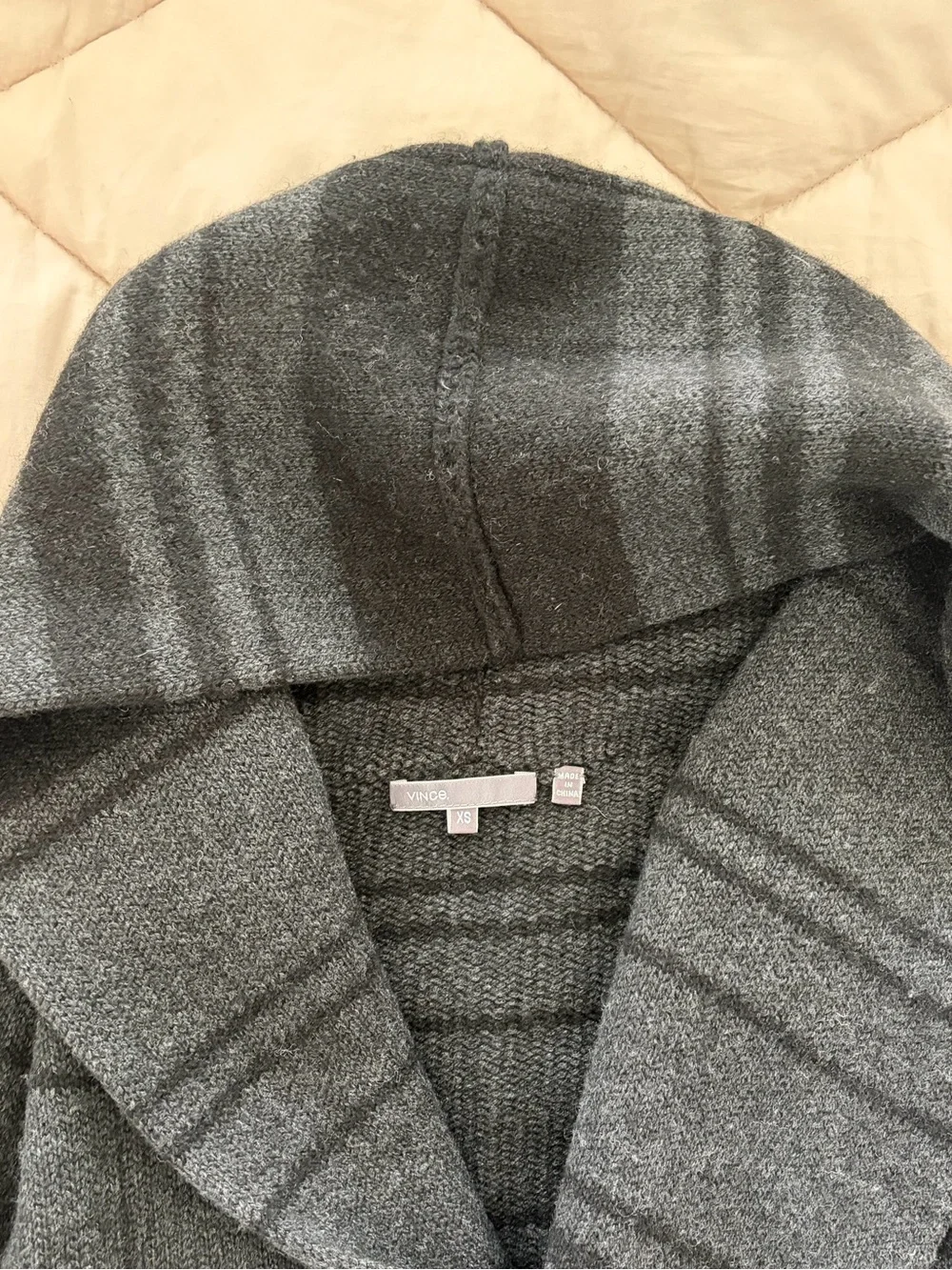 Vince Open Cardigan Sweater-Hoodie